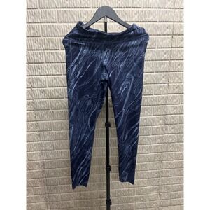 GapFit Recycled Power Navy Blue Marble Swirl High Rise Pocket Leggings Womens M